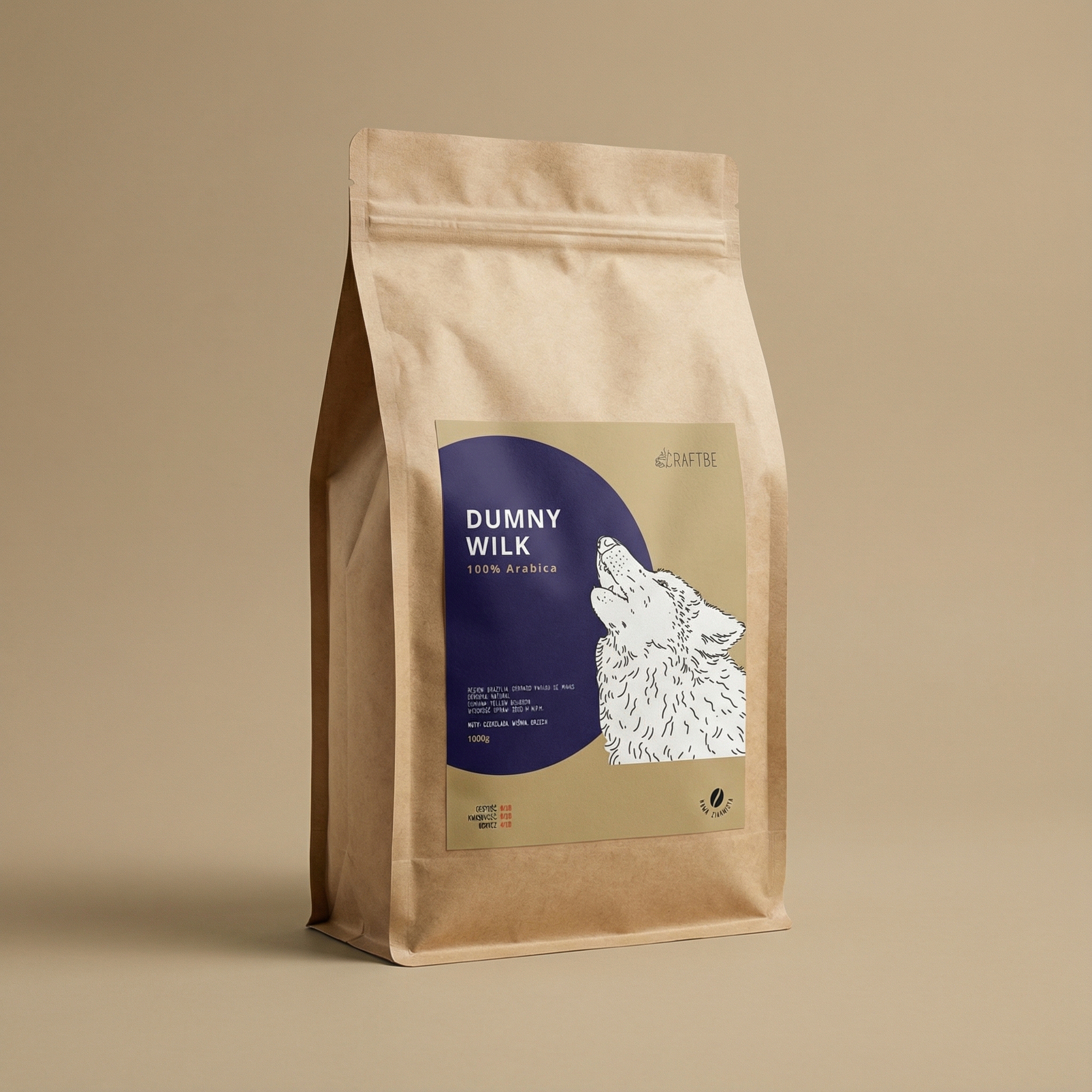Kawa Dumny Wilk - opakowanie