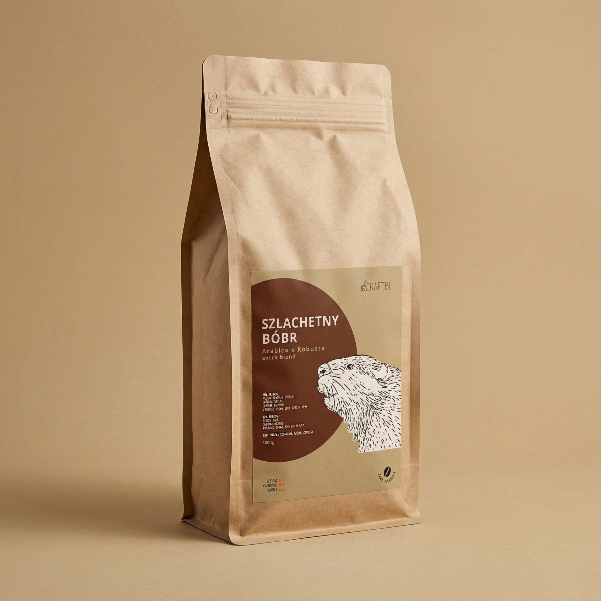 Kawa Szlachetny Bóbr - opakowanie